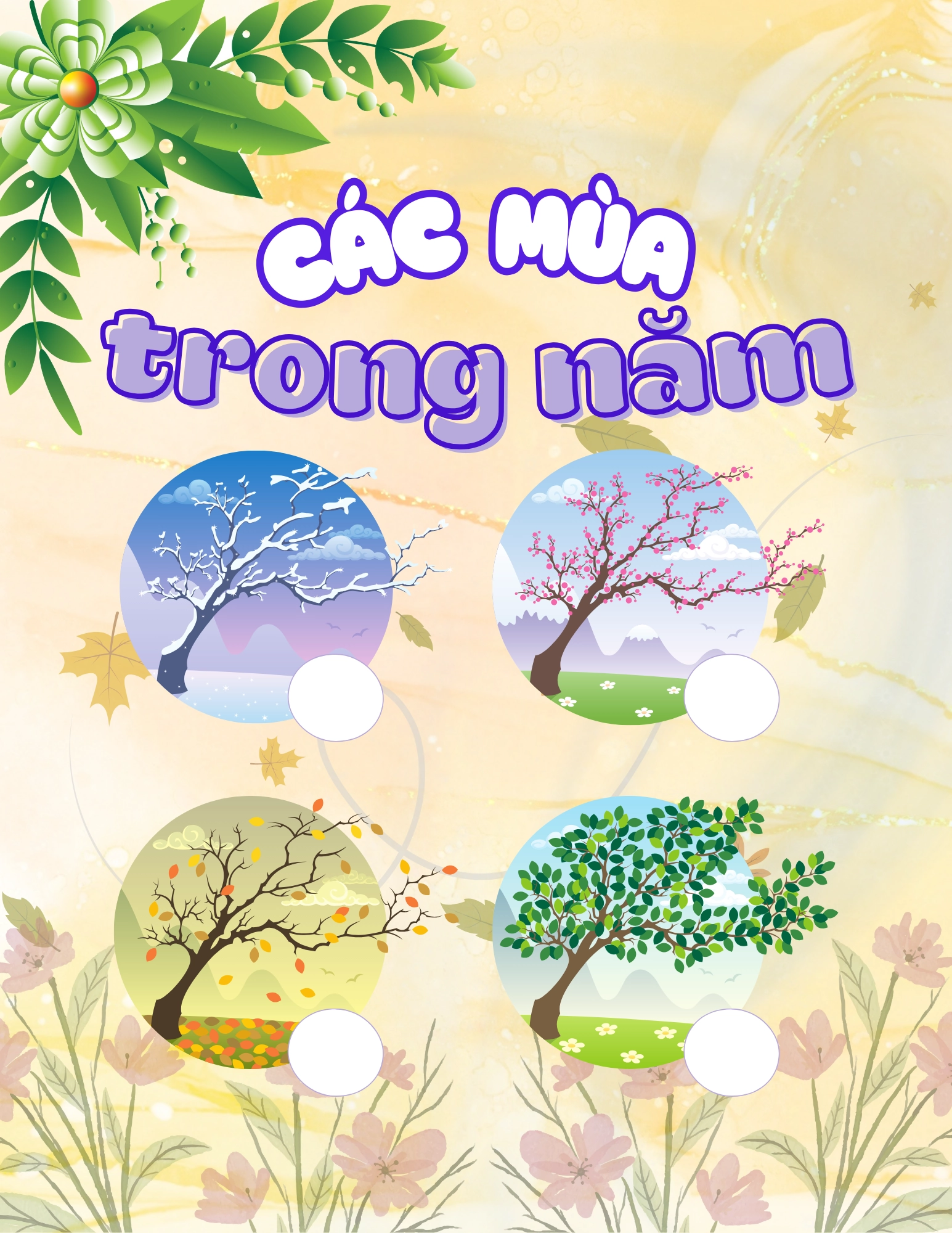 Flashcard Các Mùa Trong Năm