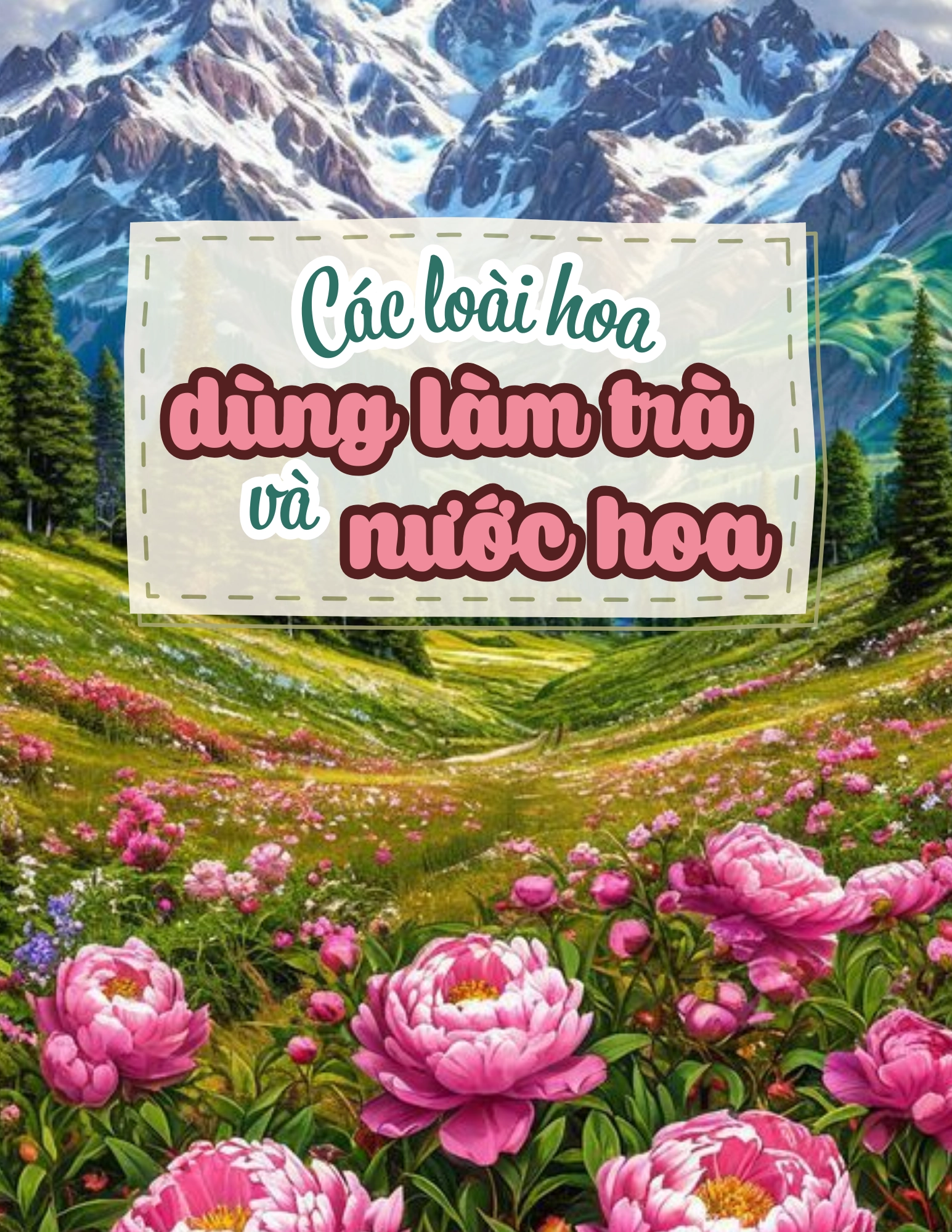 Flashcard Các Loài Hoa Dùng Làm Trà Và Nước Hoa