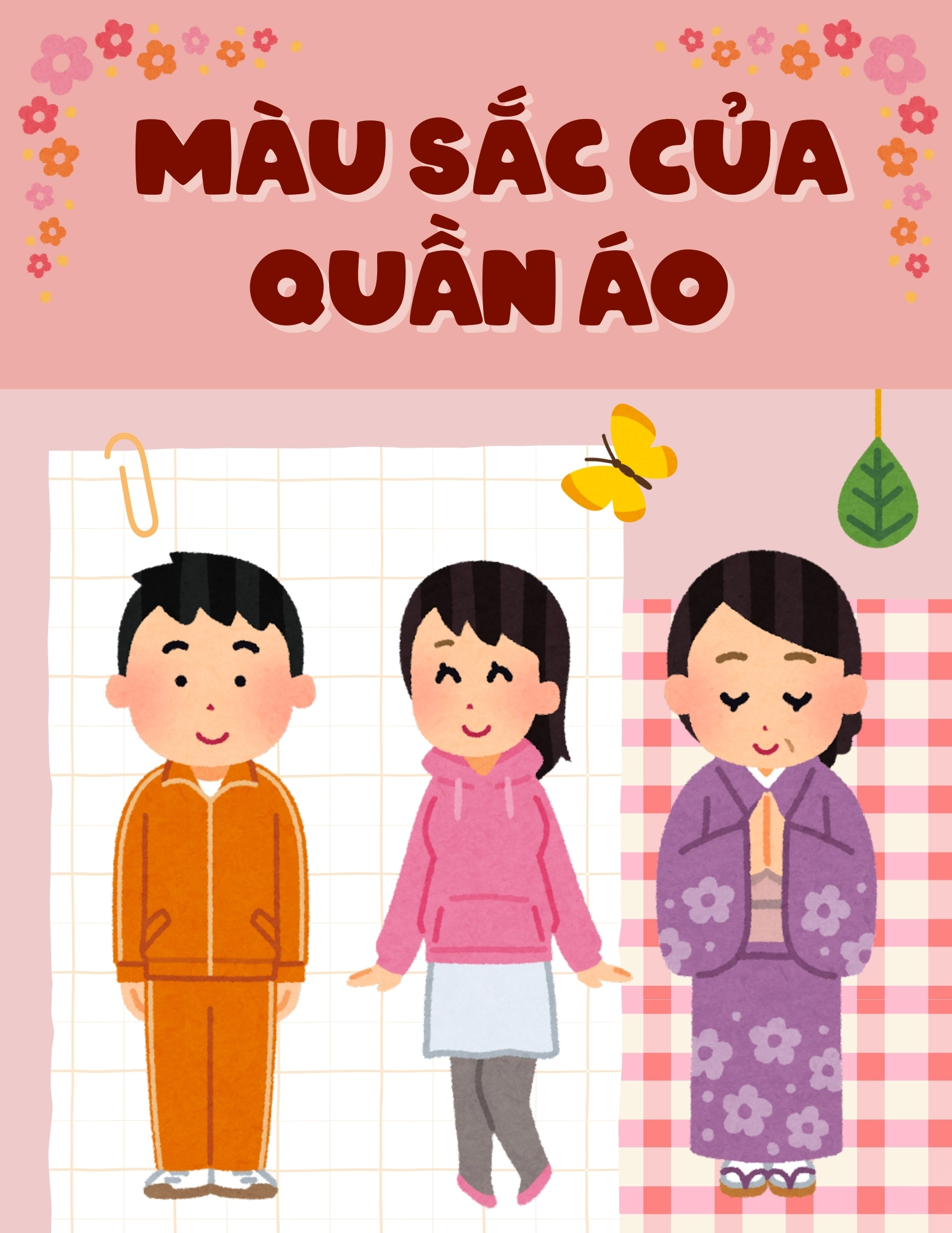 Flashcard Màu Sắc Của Quần Áo