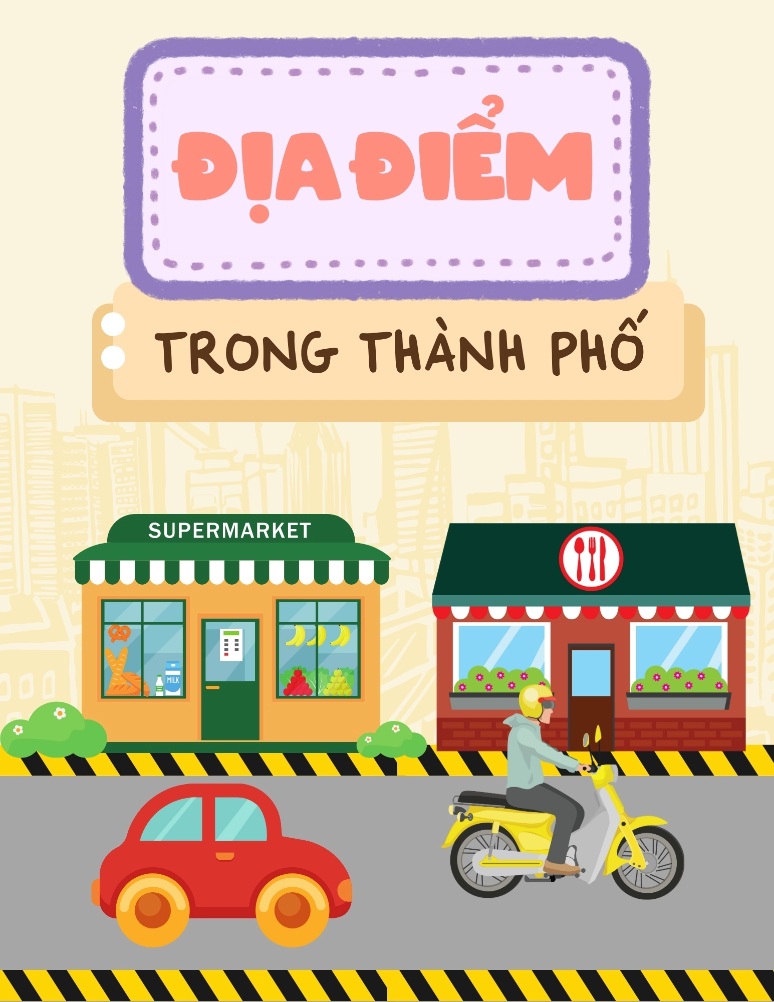Flashcard Địa Điểm Trong Thành Phố