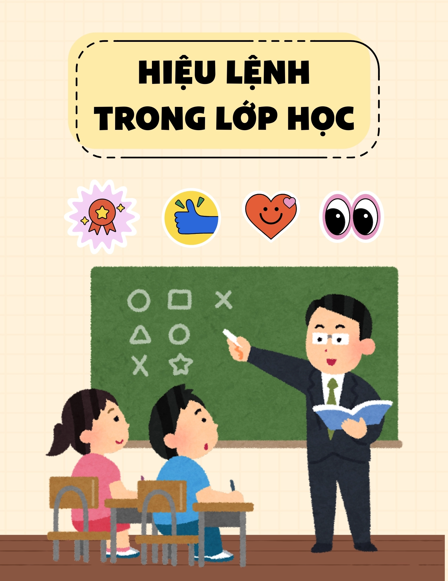 Flashcard Hiệu Lệnh Trong Lớp Học