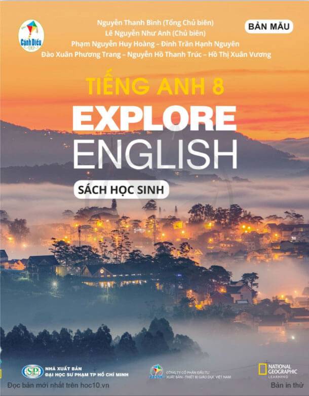 Sách giáo khoa Tiếng Anh 8 (Explore English) - Cánh Diều