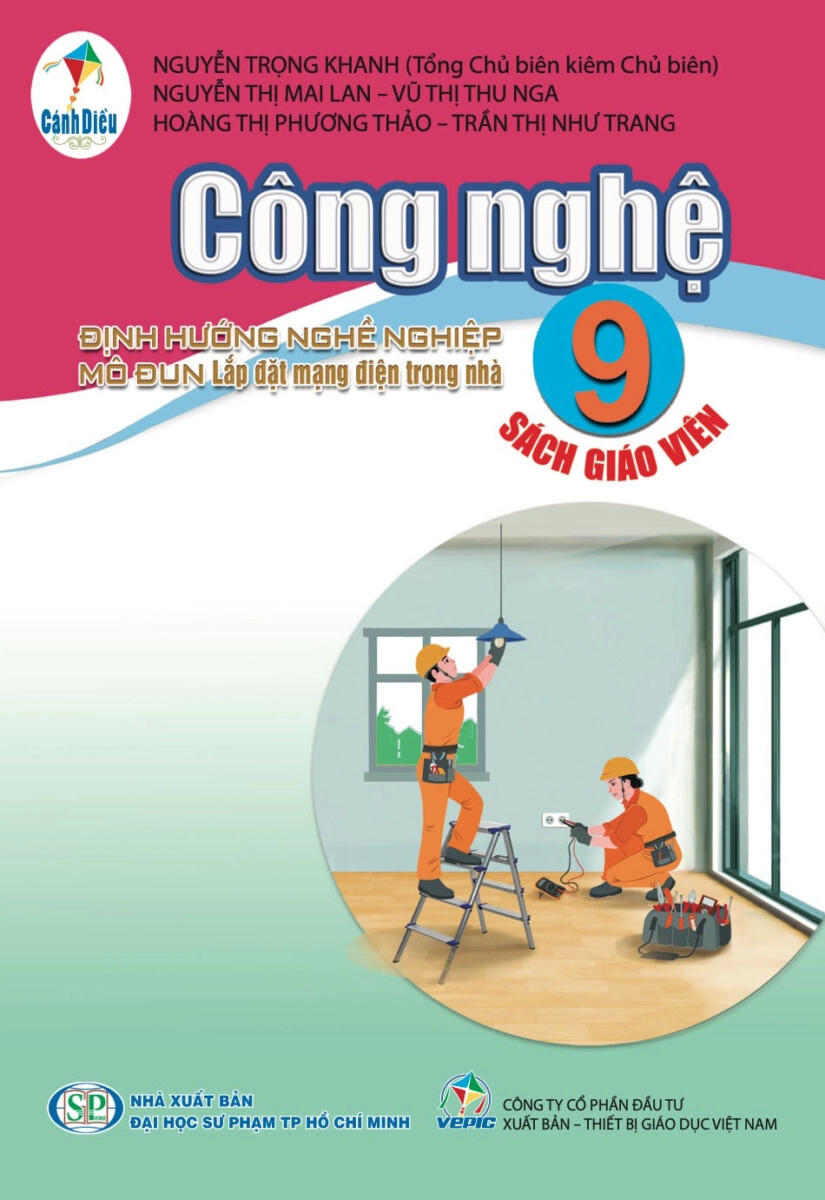 ﻿Sách giáo viên Công nghệ 9 Định hướng nghề nghiệp, Mô đun Lắp đặt mạng điện trong nhà - Cánh Diều