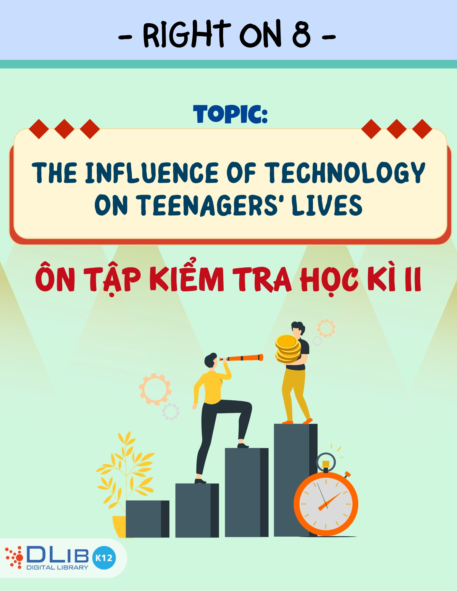 Từ Vựng Ôn Tập Kiểm Tra Học Kì II - Chủ Đề: The Influence of Technology on Teenagers' Lives - Tiếng Anh 8 - Right On!