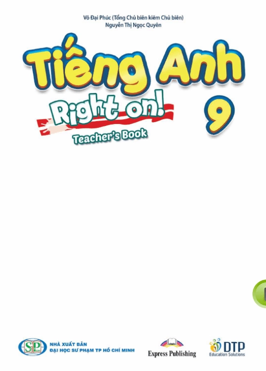 Sách giáo viên Tiếng Anh 9 - Right On