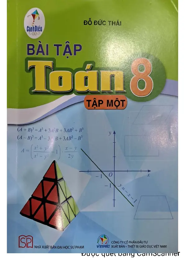 Vở bài tập Toán 8 - Tập 1 Cánh Diều