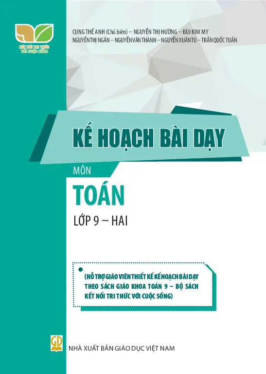 Kế hoạch bài dạy Toán 9 - Tập 2 - Kết nối tri thức