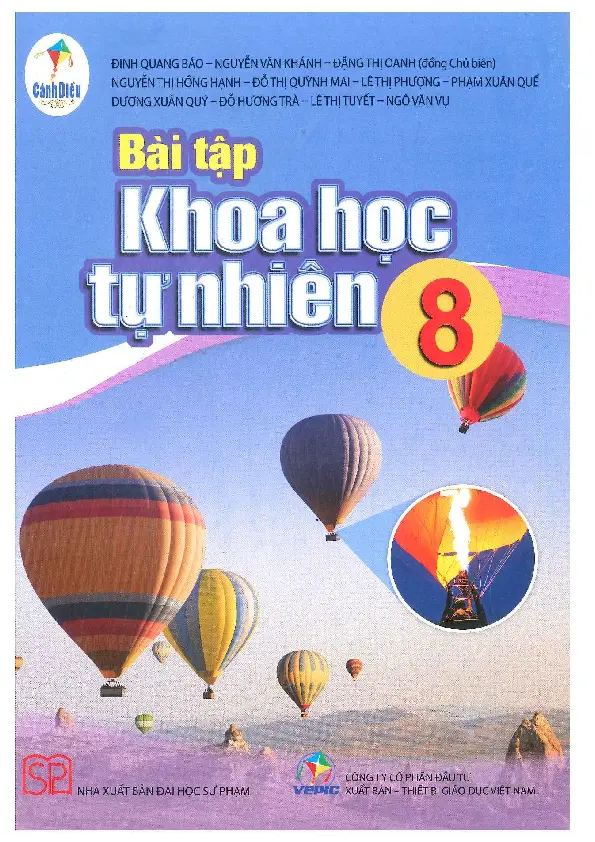 Vở Bài Tập Khoa Học Tự Nhiên Lớp 8 - Tập 2 Cánh Diều