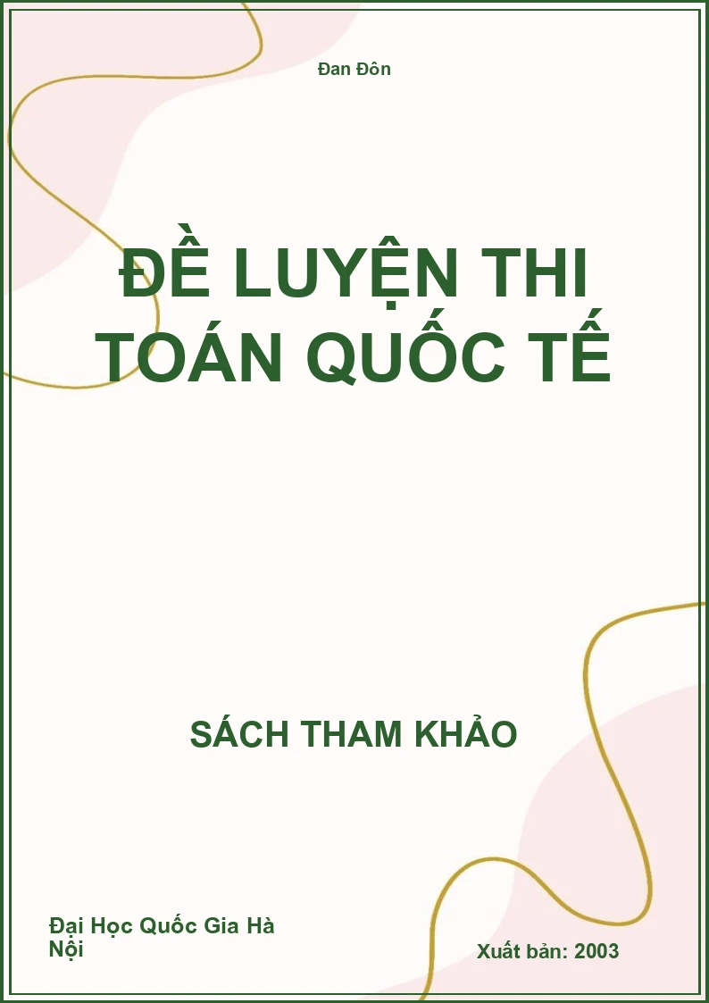 Đề luyện thi Toán Quốc tế