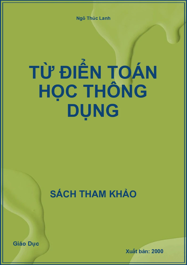 Từ điển Toán học thông dụng
