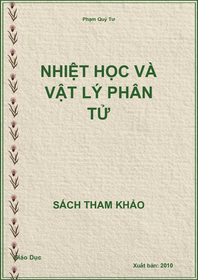 Nhiệt học và Vật lý phân tử