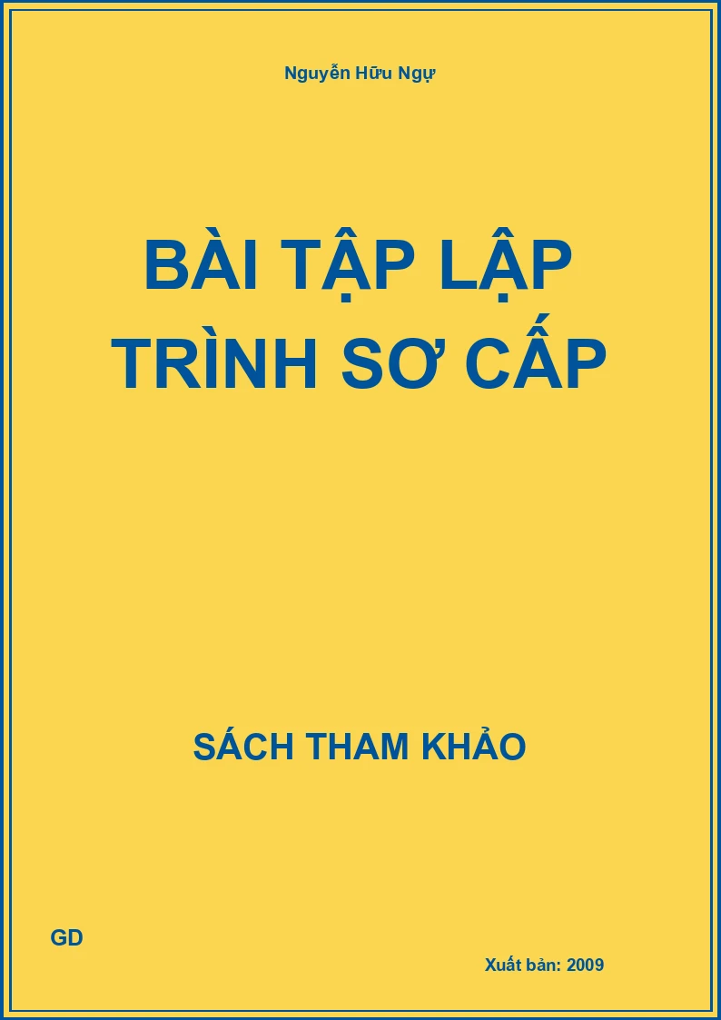 Bài tập lập trình sơ cấp
