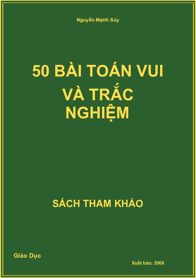 50 bài toán vui và trắc nghiệm