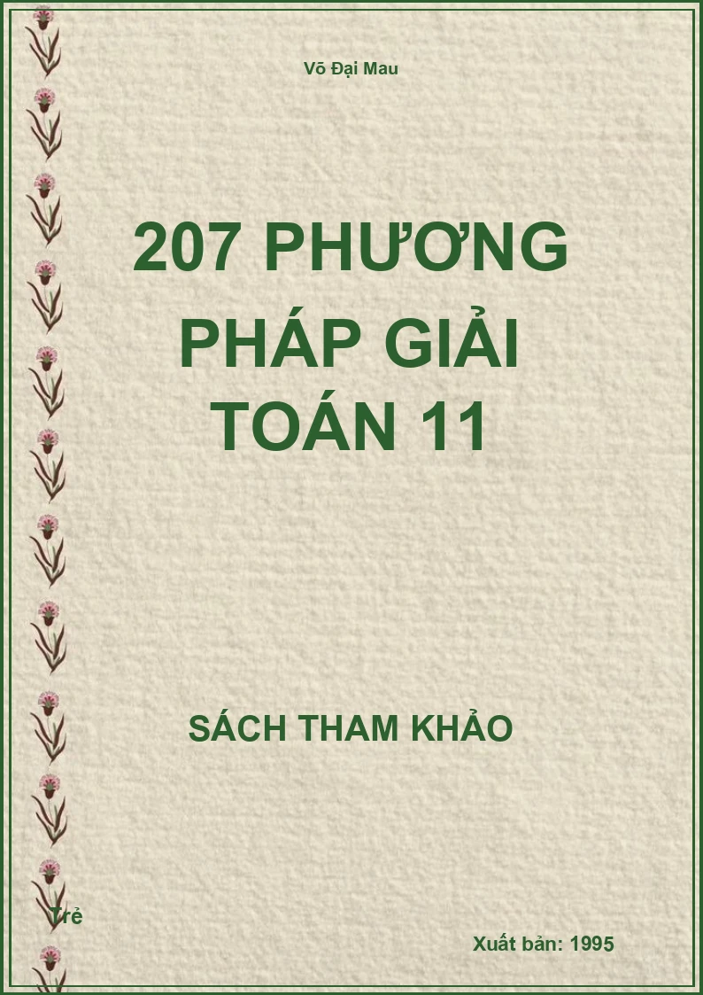 207 phương pháp giải toán 11
