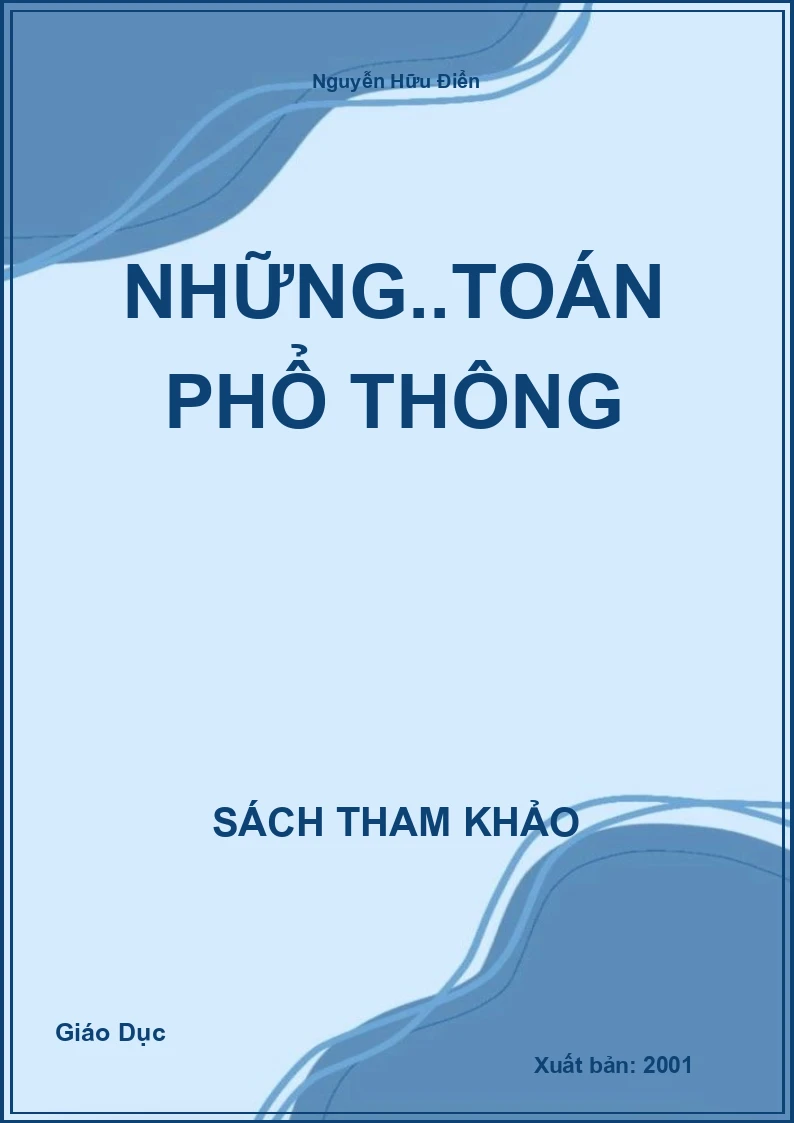 Những..toán phổ thông