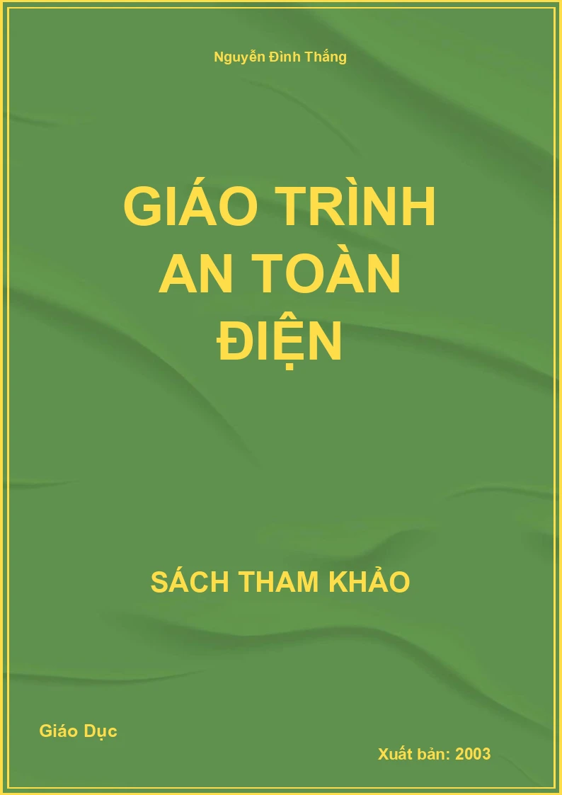 Giáo trình an toàn điện