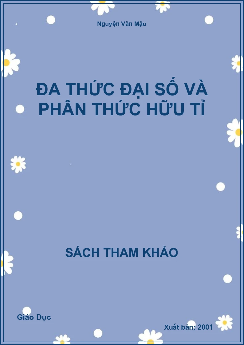Đa Thức Đại số và phân thức hữu tỉ