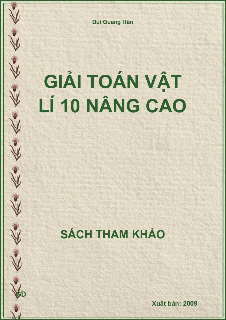 Giải toán Vật lí 10 nâng cao