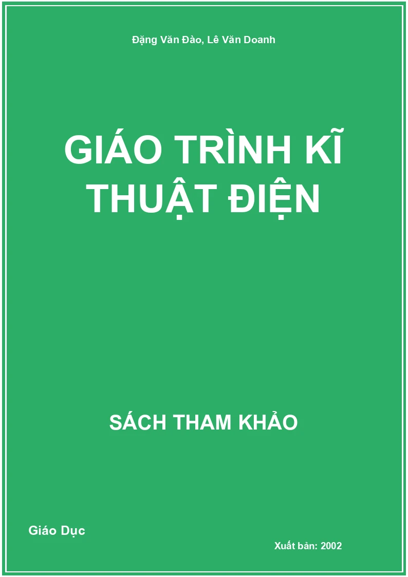 Giáo trình kĩ thuật điện