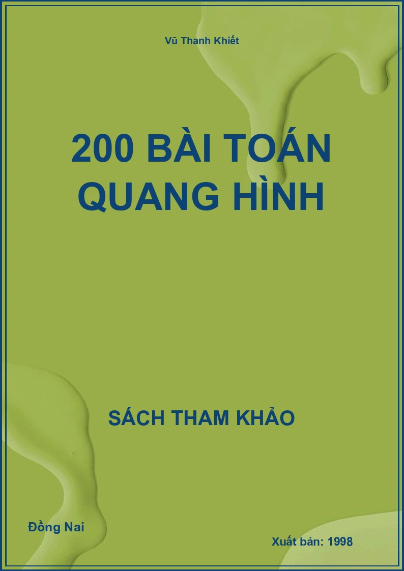 200 bài toán Quang hình