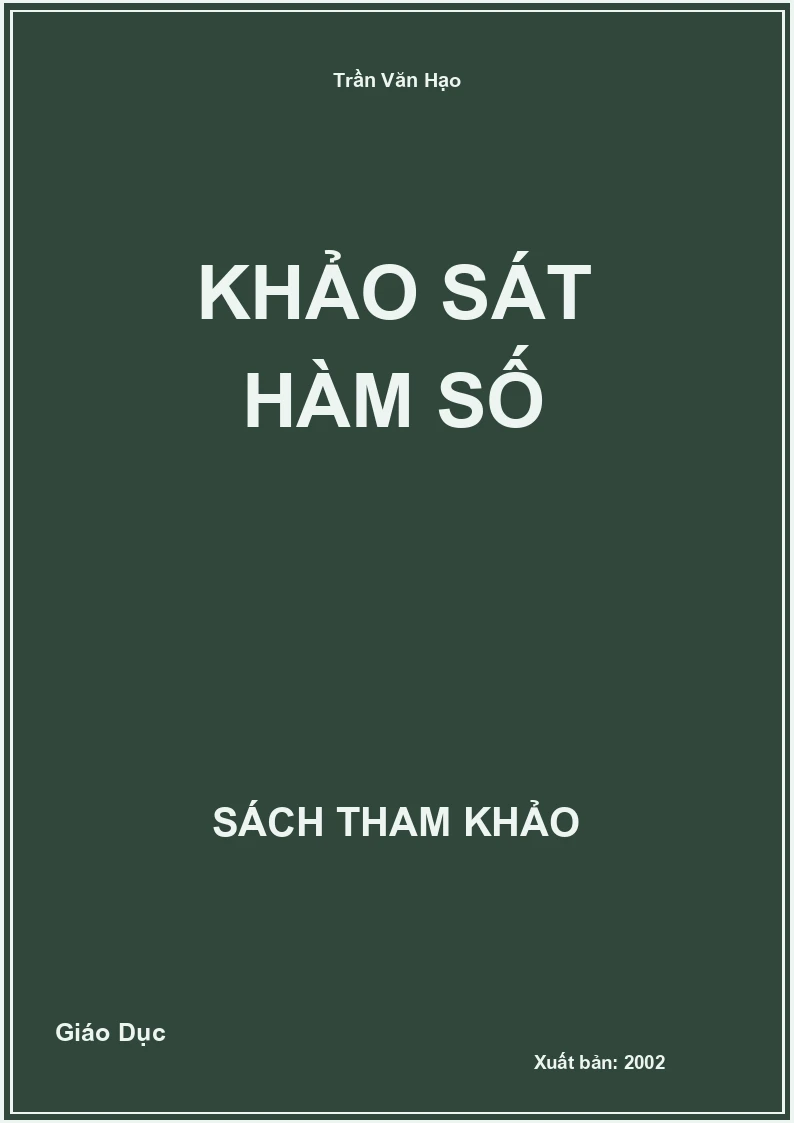 Khảo sát hàm số