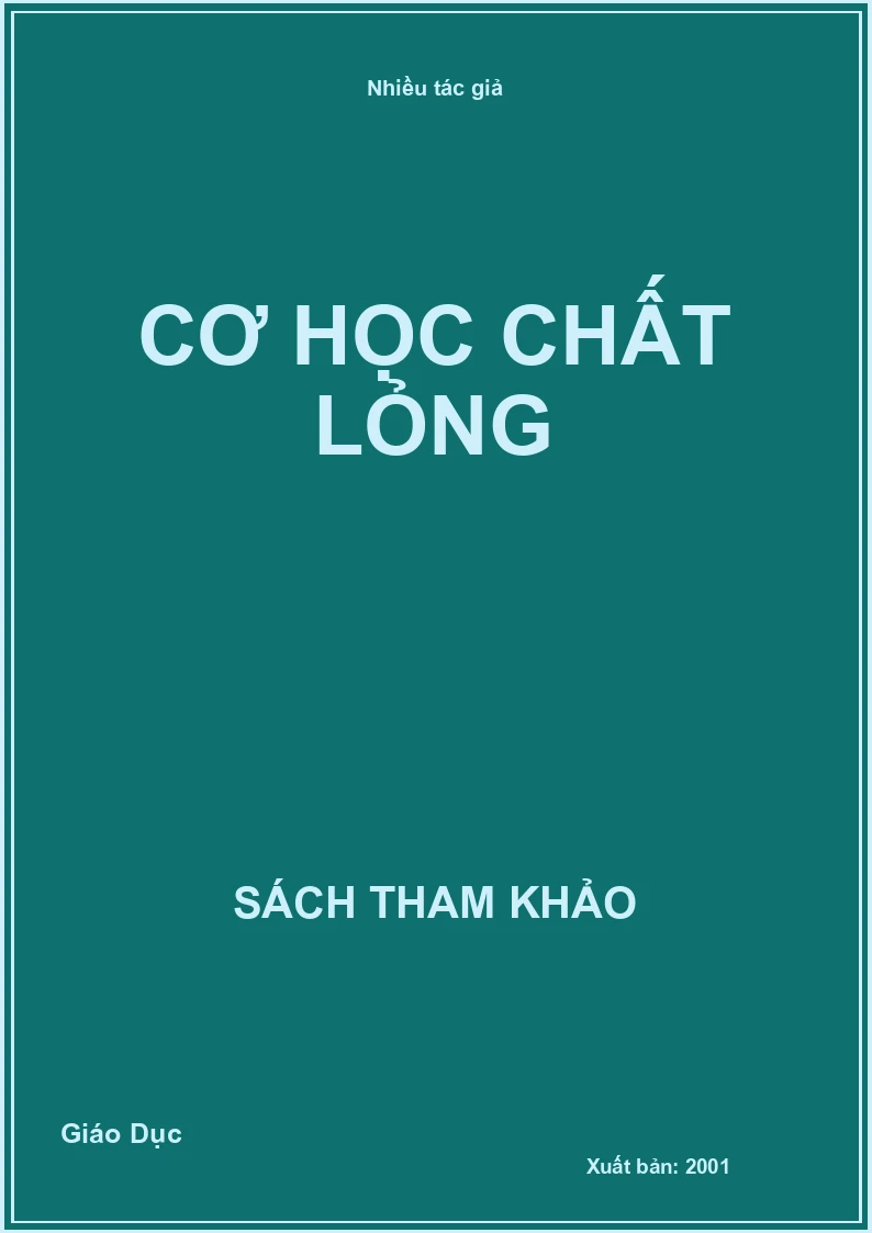 Cơ học chất lỏng