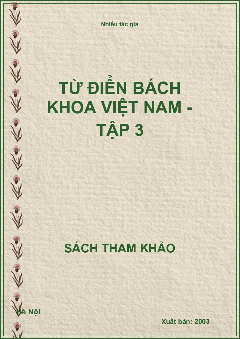 Từ điển bách khoa Việt nam - Tập 3