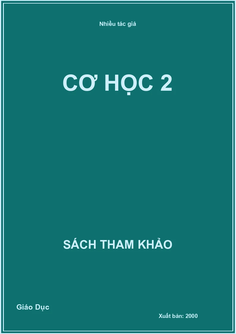 Cơ học 2