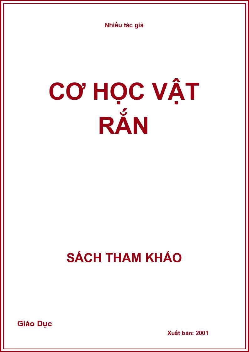 Cơ học vật rắn