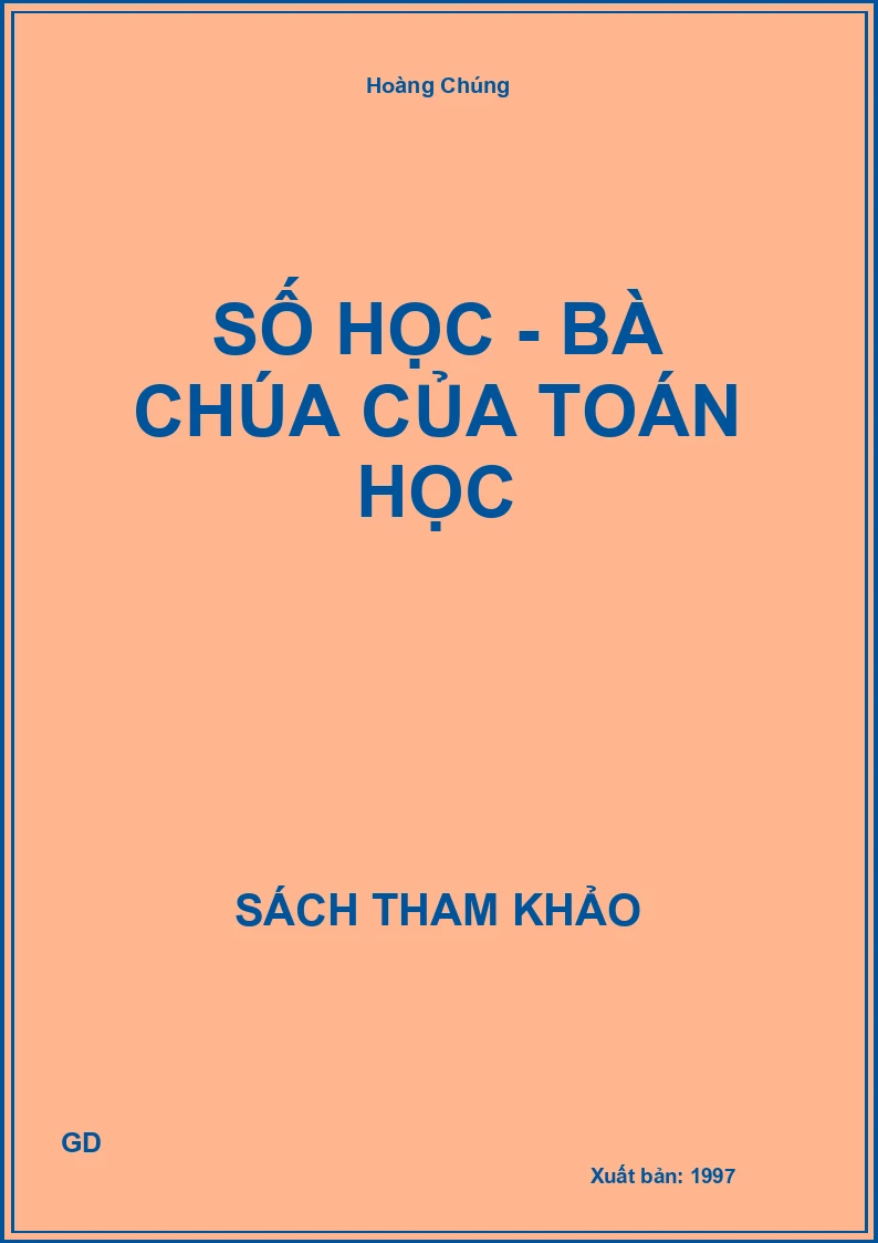 Số học - bà chúa của Toán học