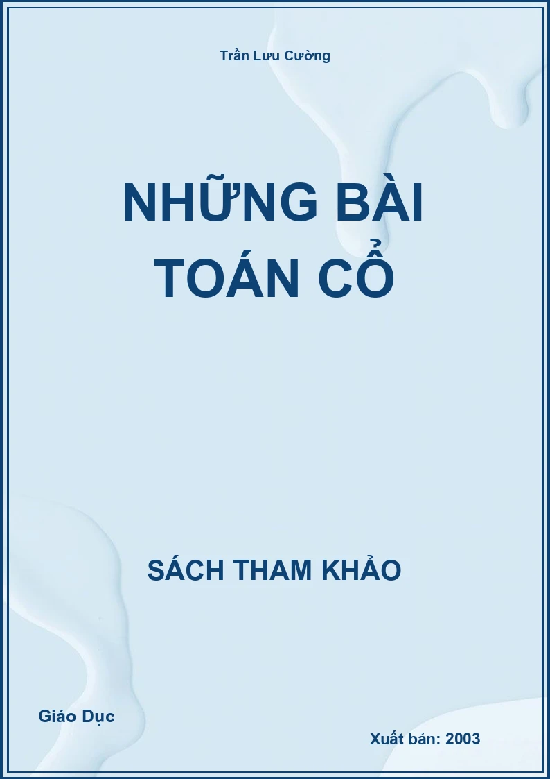 Những bài toán cổ