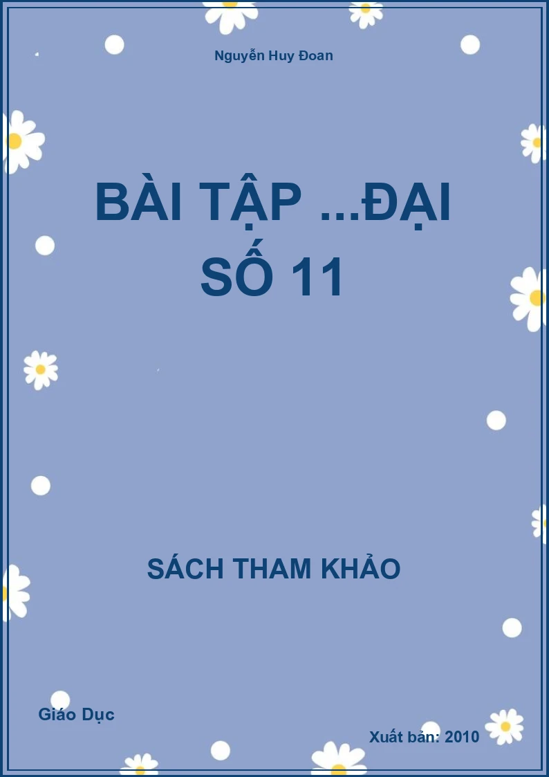 Bài tập ...Đại số 11