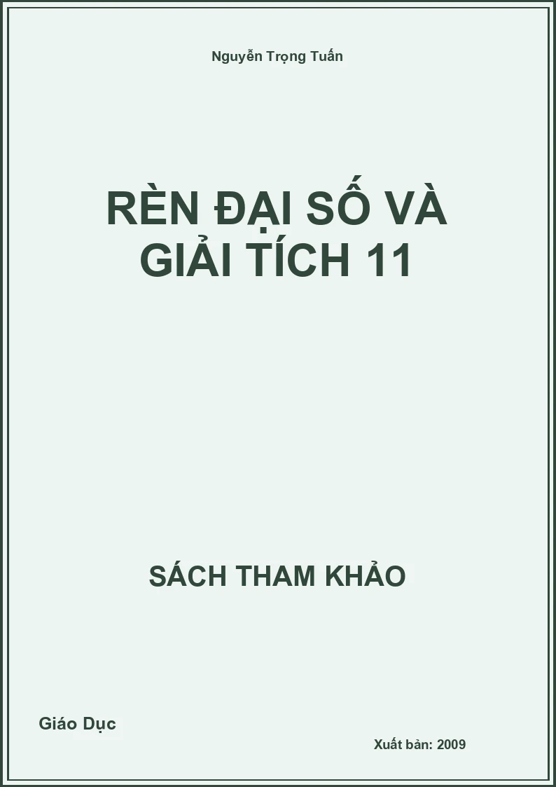 Rèn Đại số và giải tích 11