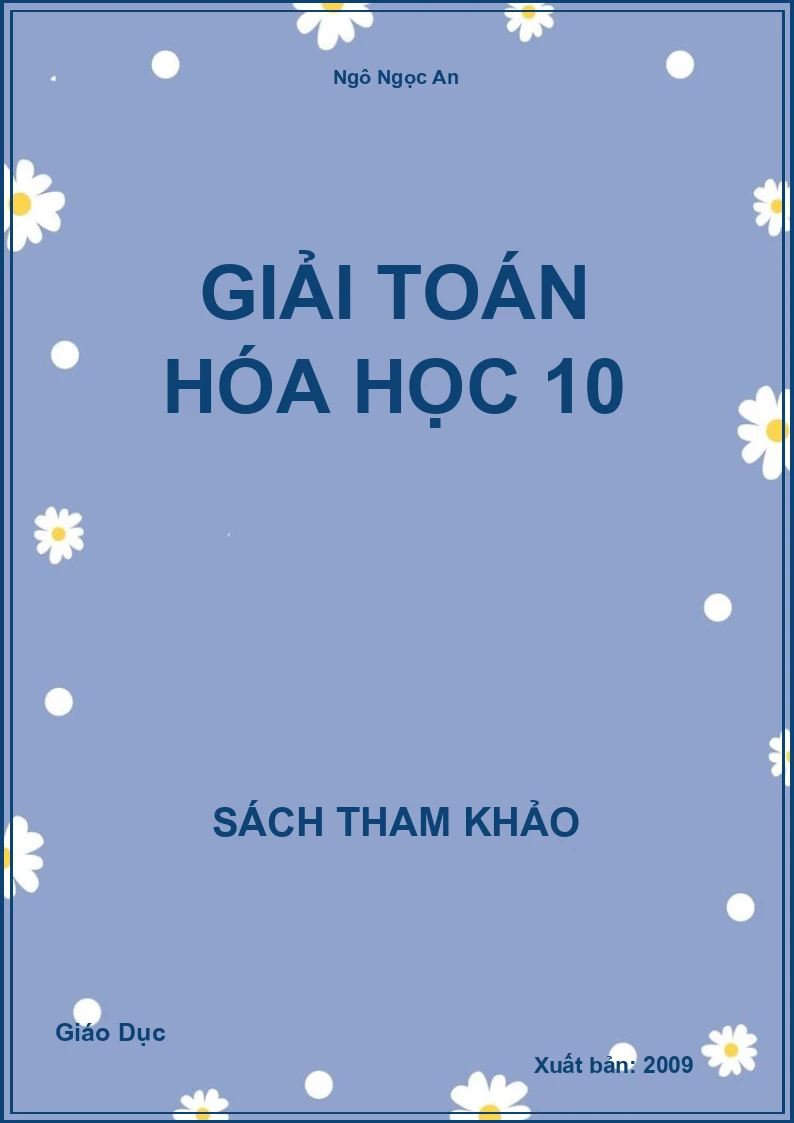 Giải toán hóa học 10