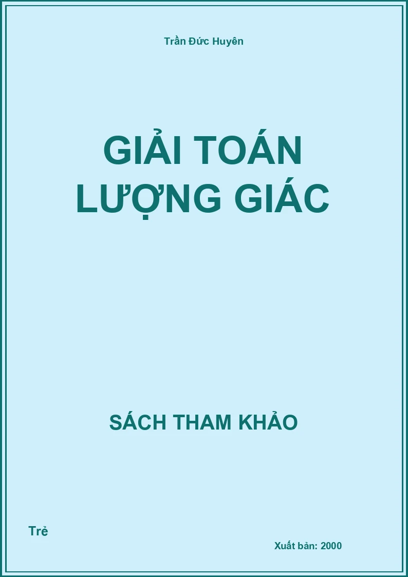 Giải toán Lượng giác