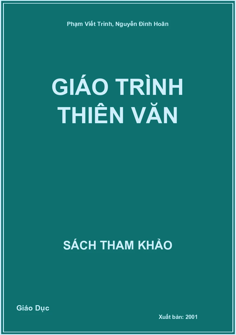 Giáo trình thiên văn