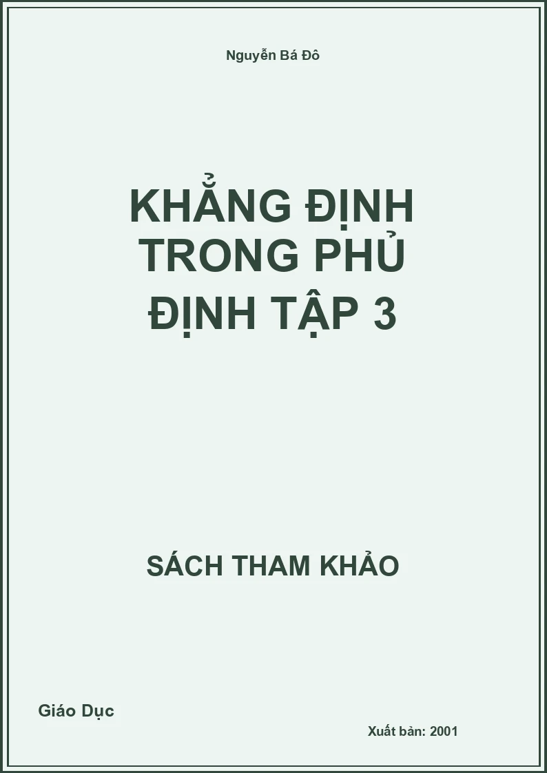 Khẳng định trong phủ định tập 3
