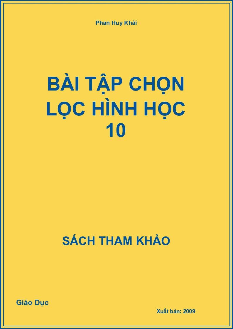 Bài tập chọn lọc Hình học 10