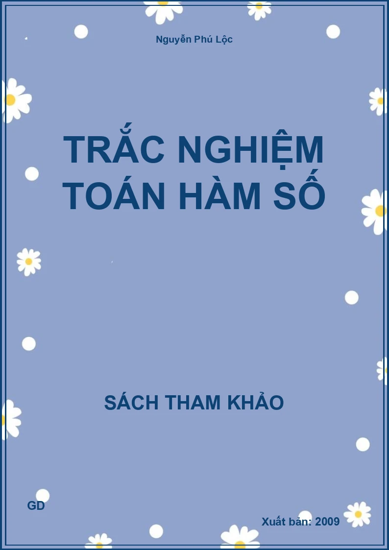 Trắc nghiệm Toán hàm số
