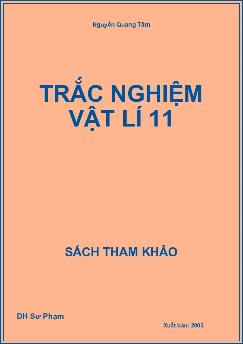 Trắc nghiệm Vật lí 11
