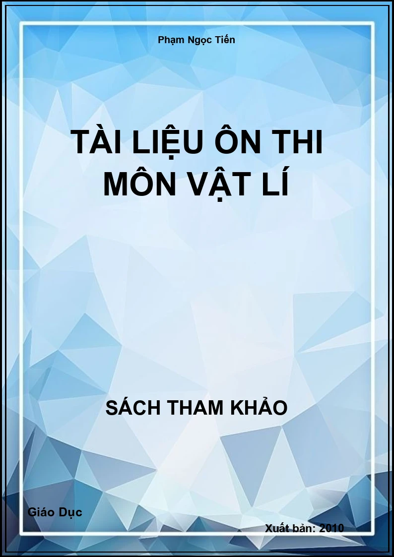 Tài liệu ôn thi môn Vật lí