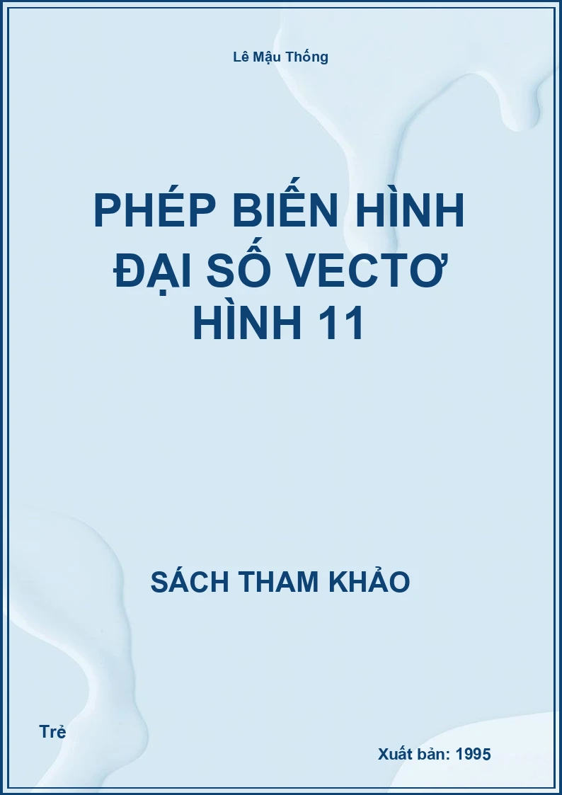 Phép biến hình đại số vectơ hình 11
