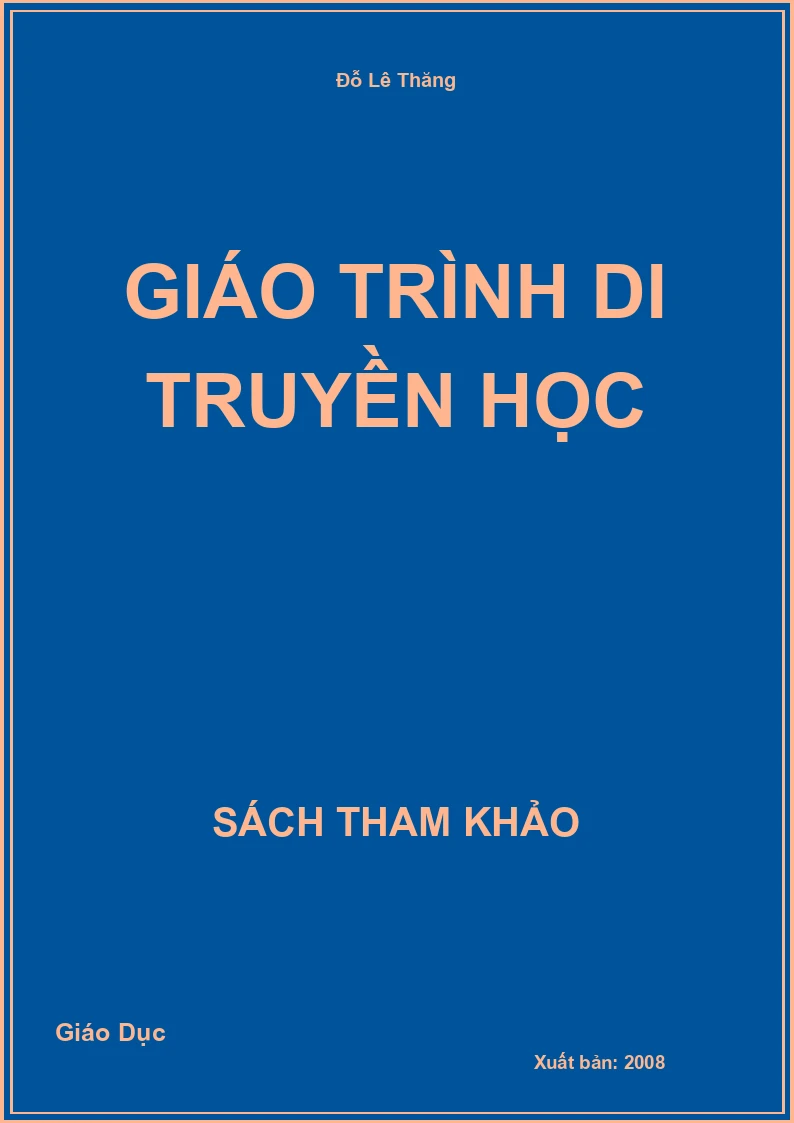 Giáo trình di truyền học