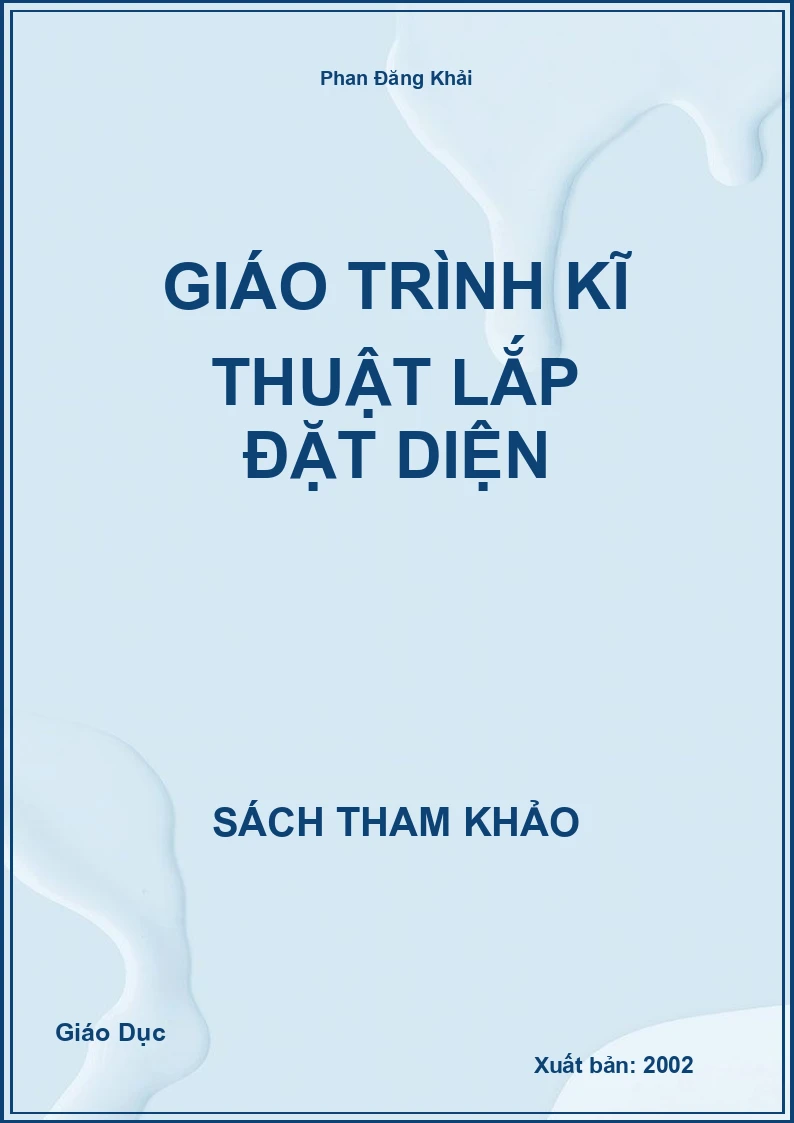 Giáo trình kĩ thuật lắp đặt diện