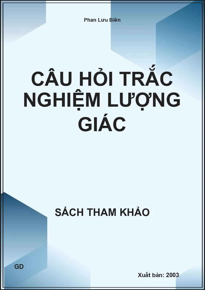Câu hỏi trắc nghiệm Lượng giác