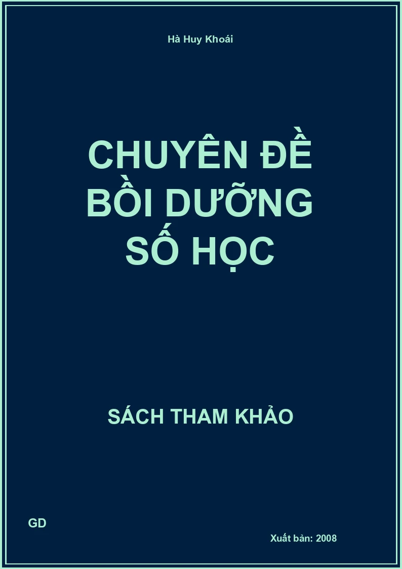 Chuyên đề bồi dưỡng Số học