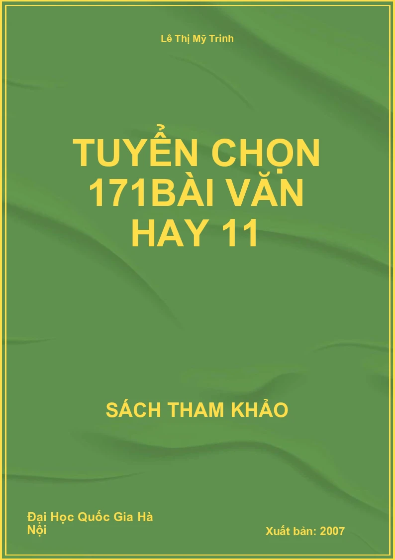 Tuyển chọn 171bài văn hay 11