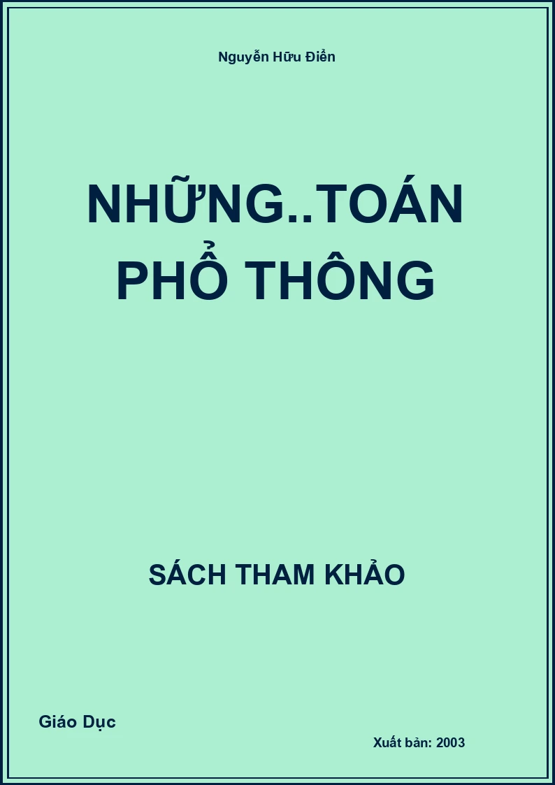 Những..toán phổ thông