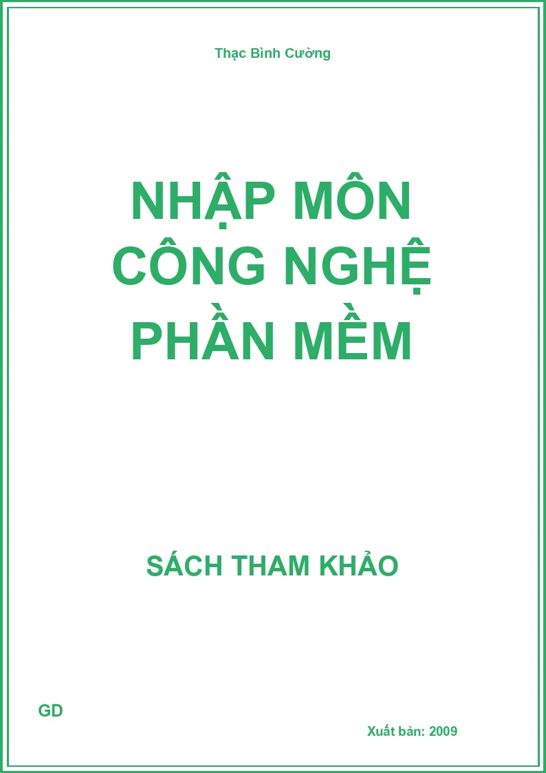 Nhập môn công nghệ phần mềm
