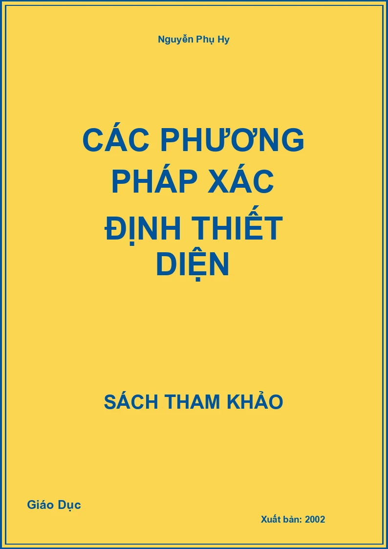 Các phương pháp xác định thiết diện